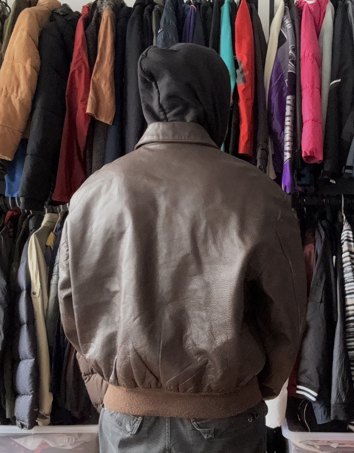 Cockpit USA Cockpit vintage leather jacket brown zip bomber Size US M / EU 48-50 / 2 - 6 Thumbnail