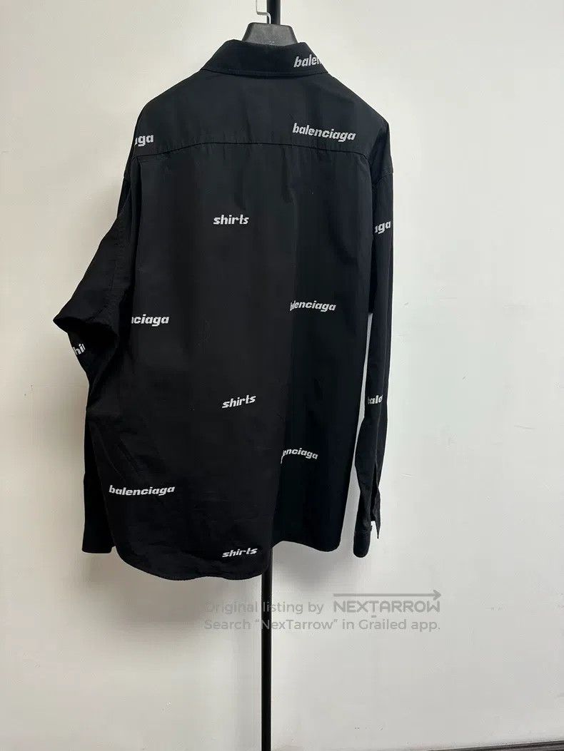 Balenciaga Balenciaga size 39 Letter Printed Single-Breasted Long Sle Size US M / EU 48-50 / 2 - 2 Thumbnail