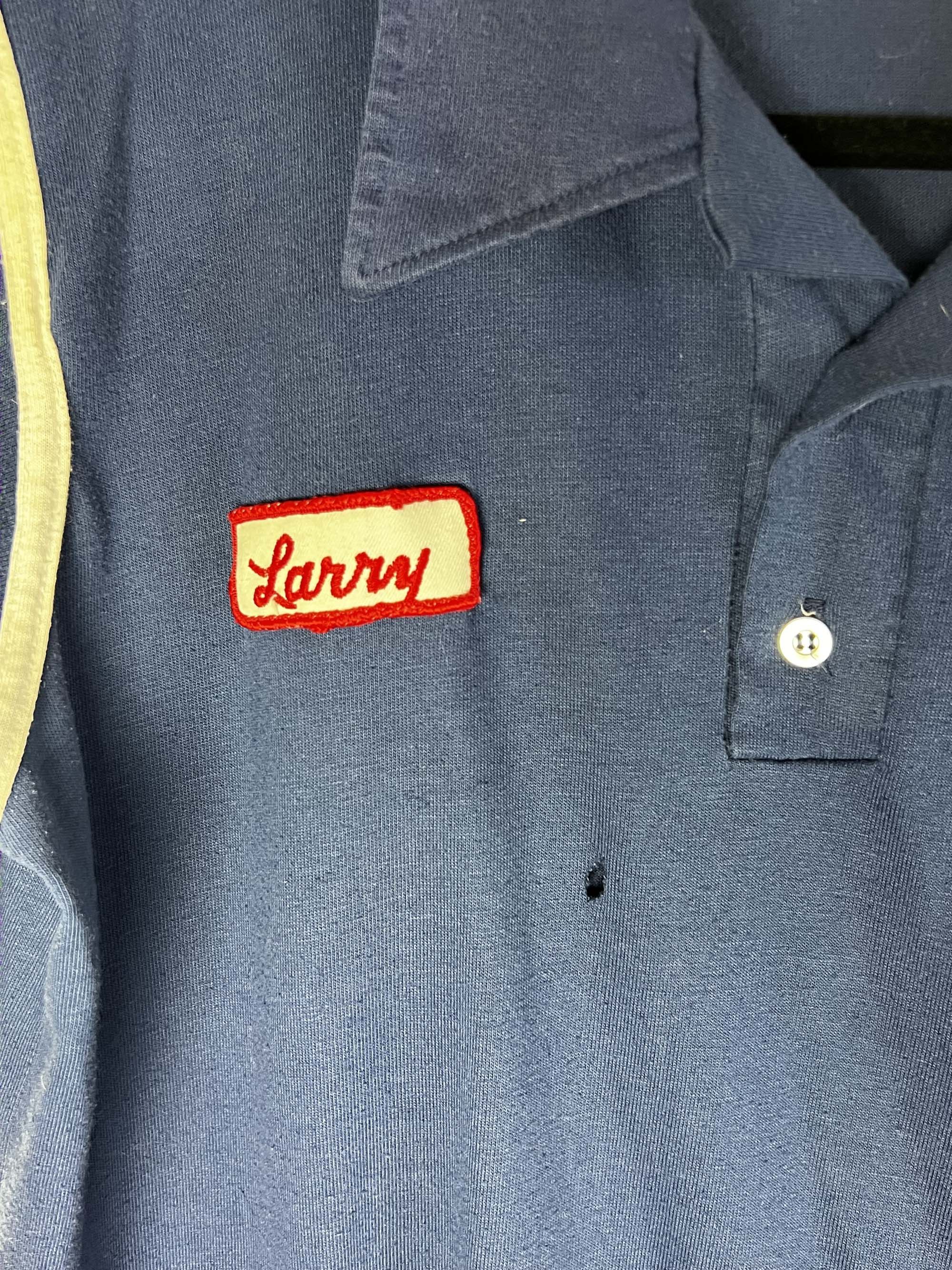 Pepsi Vintage 1970's Pepsi Polo Work Shirt - Name Tag : Larry Size US L / EU 52-54 / 3 - 8 Thumbnail