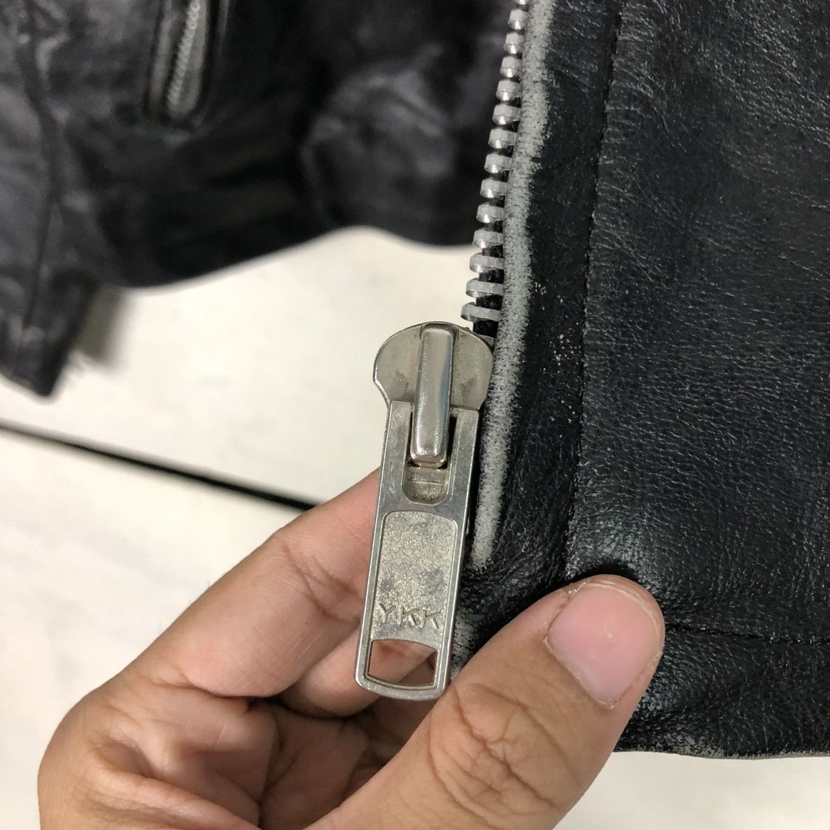 Japanese Brand 🔥VINTAGE BIKER LEATHER JACKET UNBRANDED ISSEY MIYAKE Size US M / EU 48-50 / 2 - 18 Thumbnail