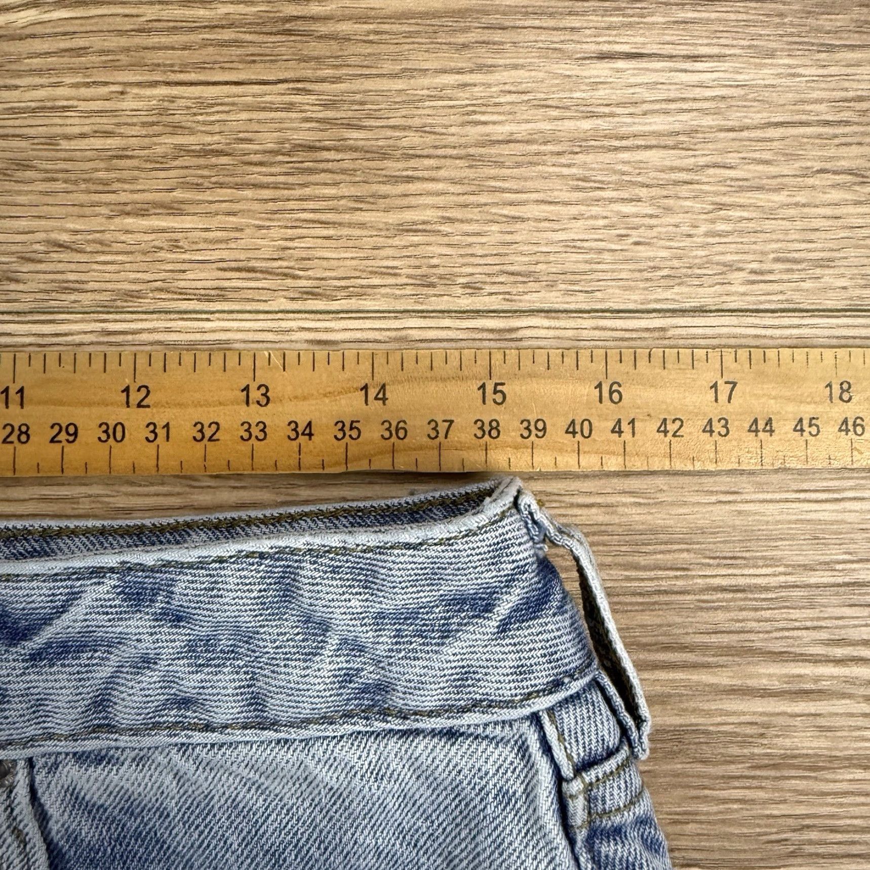 Pacsun PacSun Women’s Light Wash Denim Mini Skirt Raw Frayed Hem Size 29 Blue Regular Skirt Womens 29 Size 29" - 5 Thumbnail