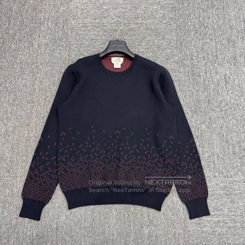 Hermes Hermes Hlogo wool knitted sweater Size US M / EU 48-50 / 2 - 1 Thumbnail