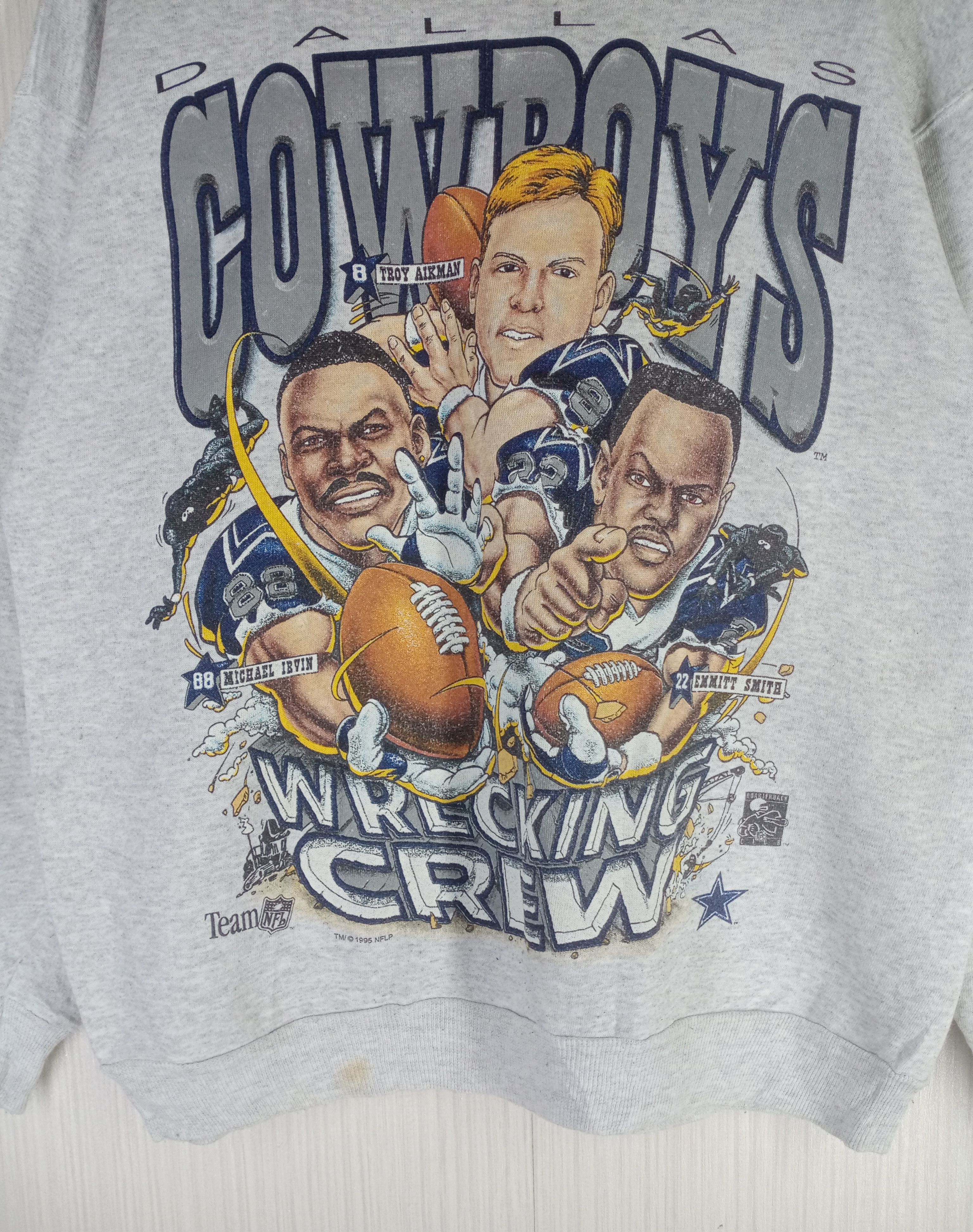 NFL Rare Vintage 90s Dallas Cowboys Sweatshirt Size US L / EU 52-54 / 3 - 2 Thumbnail