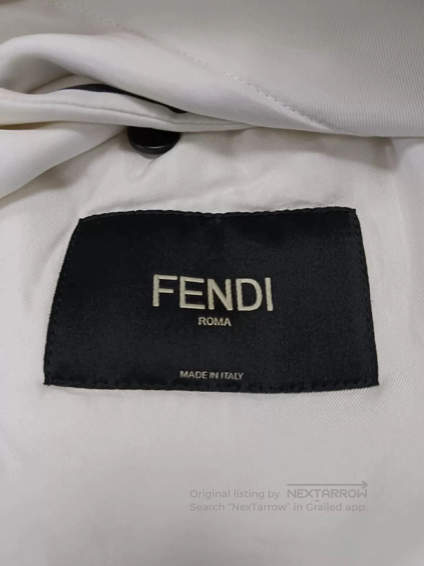 Fendi Fendi Comic Style Jacket in White. Size L / US 10 / IT 46 - 3 Thumbnail