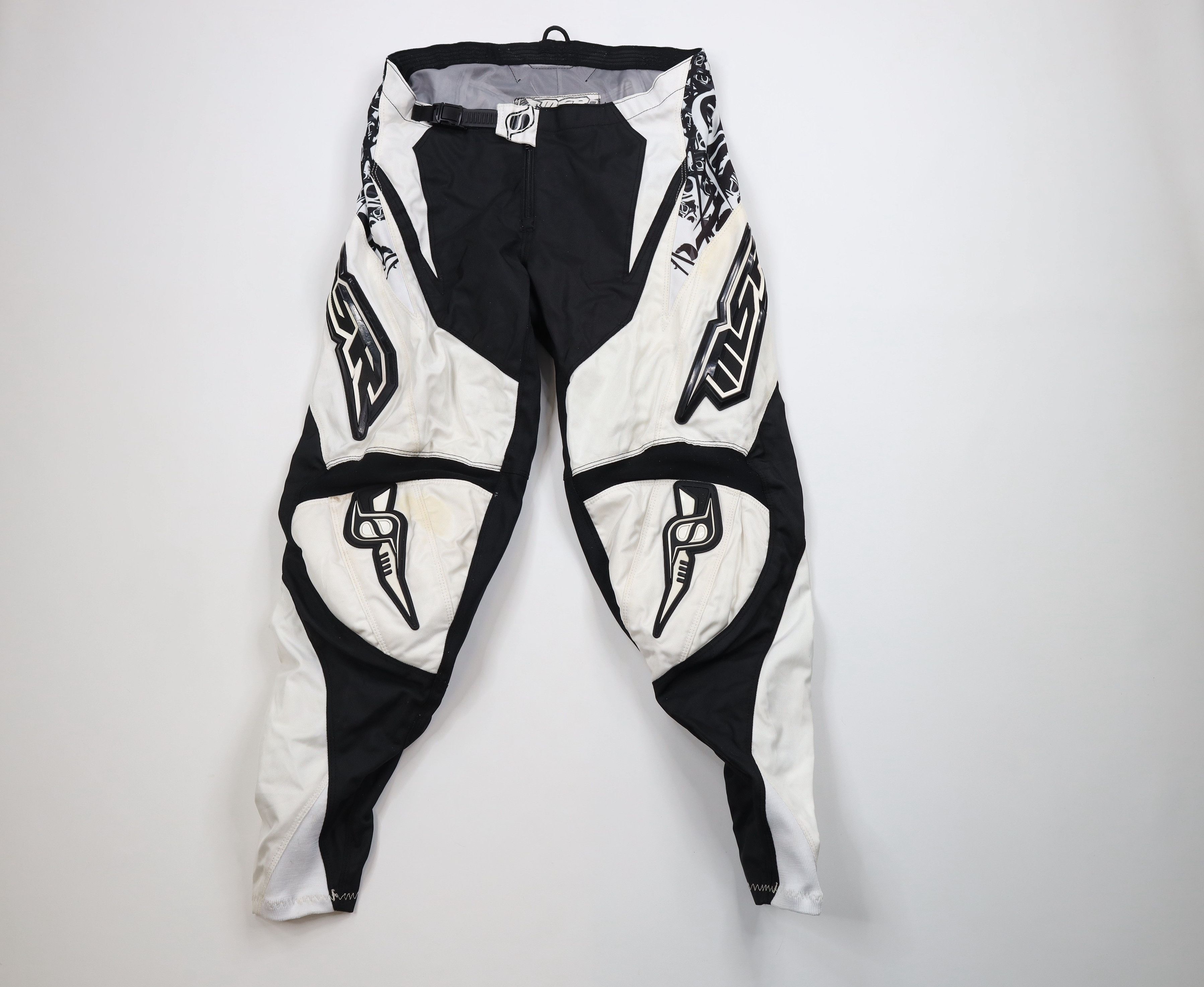 Vintage Vintage Moto Motorcycle Motocross Racing Pants White Black Size US 32 / EU 48 - 1 Thumbnail