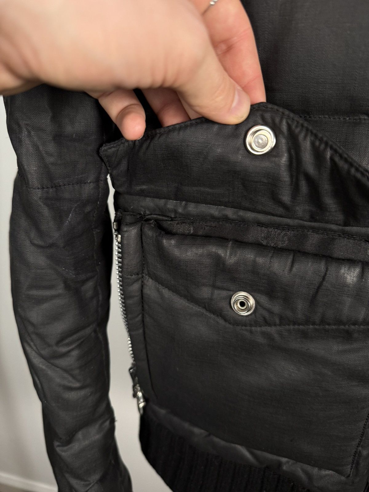 Chrome Hearts 🚭GRAIL🚭 EARLY 2000's MINK COLLAR WAXED COTTON UTILITY JACKET Size US L / EU 52-54 / 3 - 15 Thumbnail