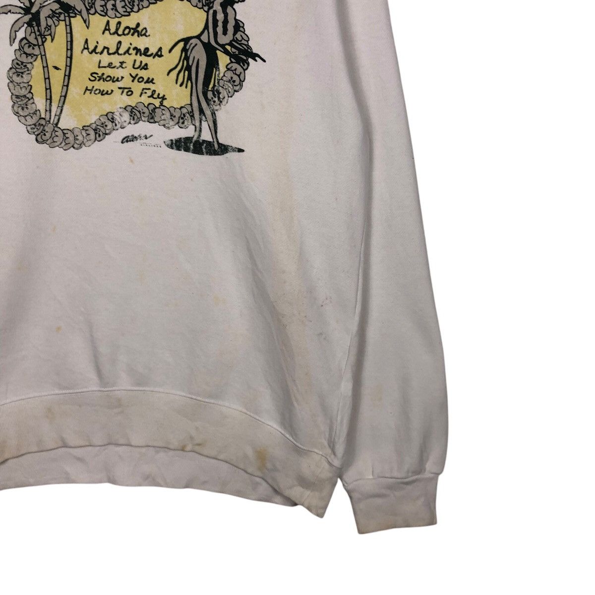 Japanese Brand 📌Vintage Sweatshirt Aloha Airlines Big Logo Design Size US M / EU 48-50 / 2 - 6 Thumbnail