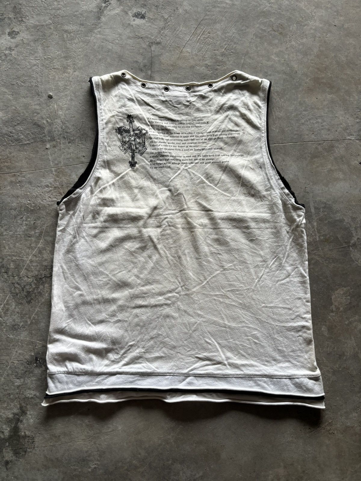 If Six Was Nine × In The Attic × Le Grande Bleu (L.G.B.) IN THE ATTIC poem y2k big cross japanese grunge goth style Size US M / EU 48-50 / 2 - 11 Thumbnail
