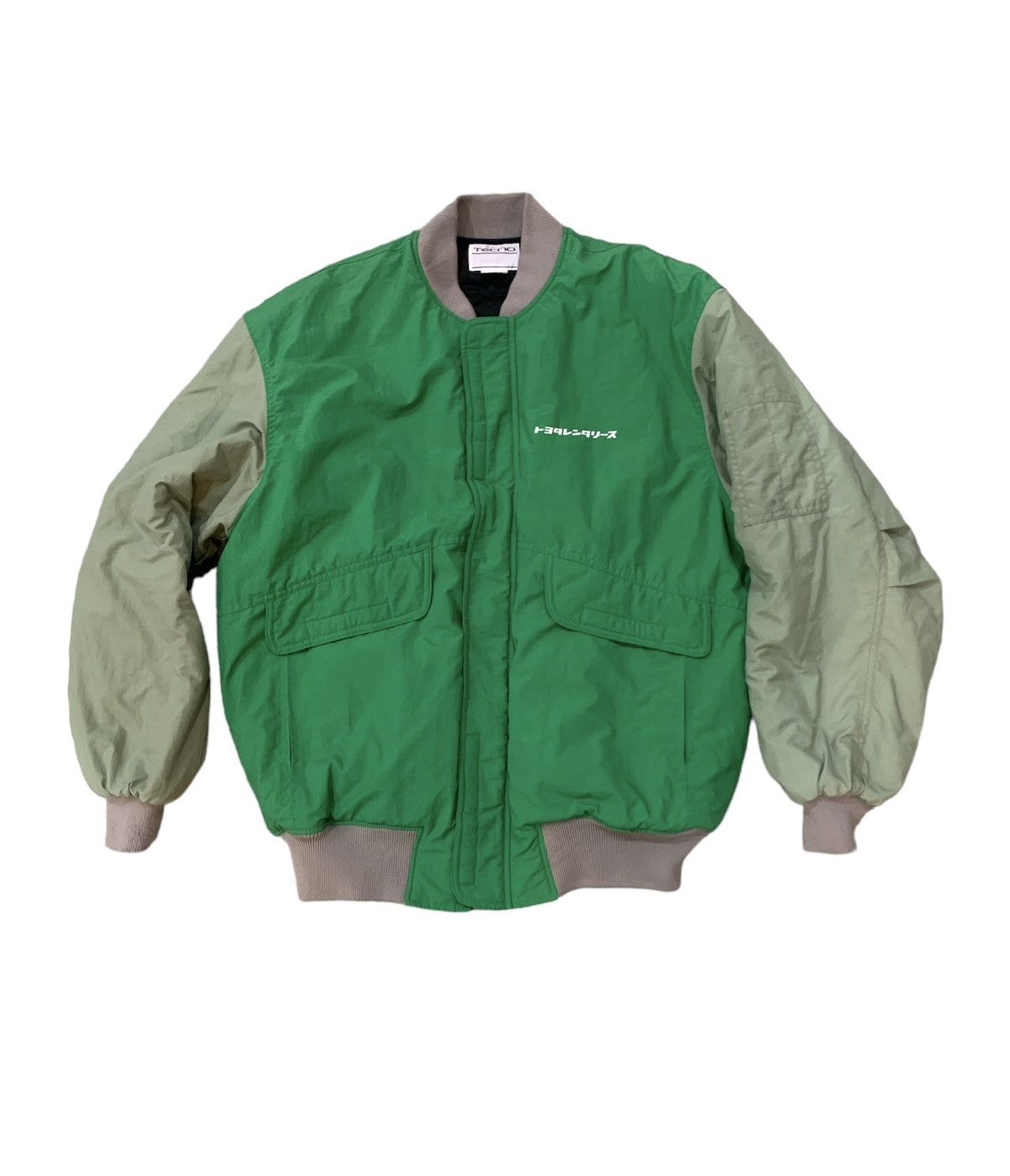 image of Toyota Tecno Jacket Bomber Racing Car in Green, Men's (Size 2XL)