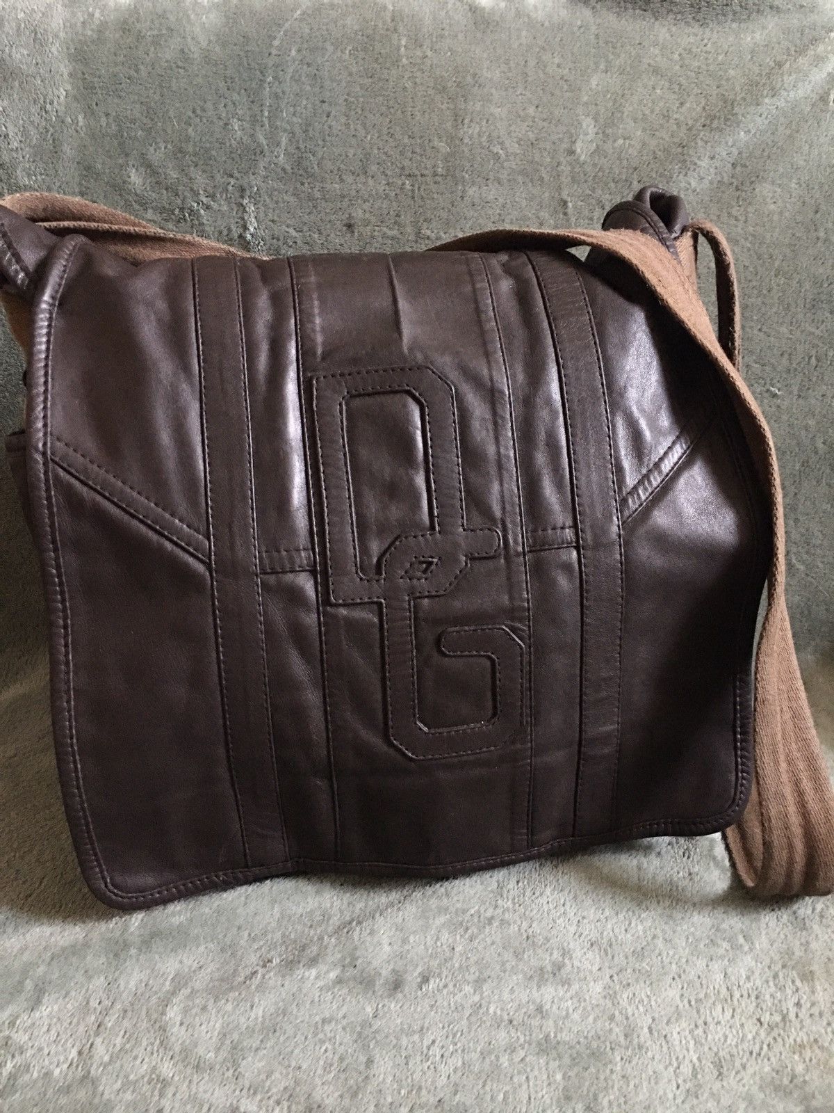 Dolce & Gabbana Dolce & Gabbana Leather Brown DG Logo Messenger Bag Size ONE SIZE - 1 Thumbnail