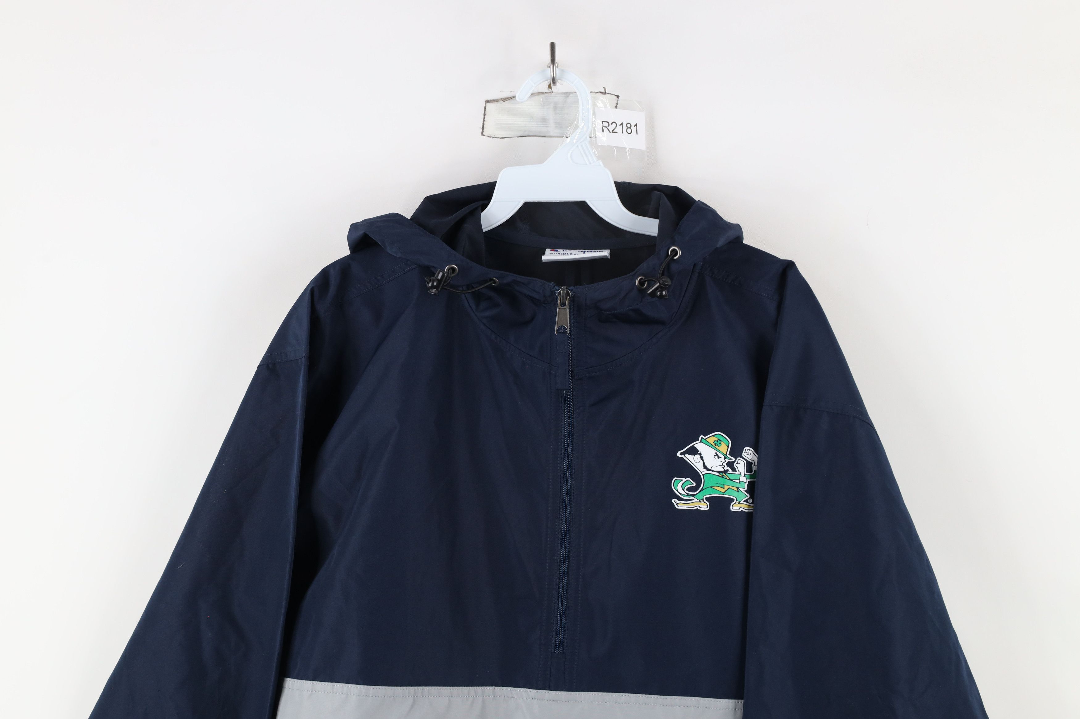 Champion × Vintage Vintage Champion Football Hooded Anorak Jacket Windbreaker Size US M / EU 48-50 / 2 - 2 Thumbnail