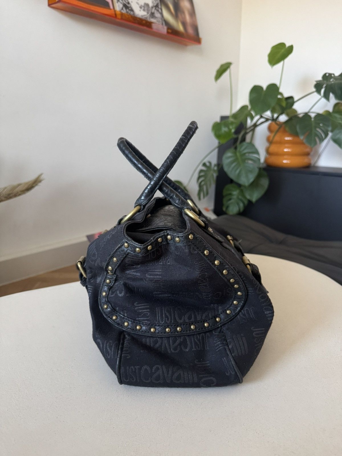 Just Cavalli Just Cavalli Vintage Y2K Hand Bag Avant Garde Monogram Rare Size ONE SIZE - 2 Thumbnail