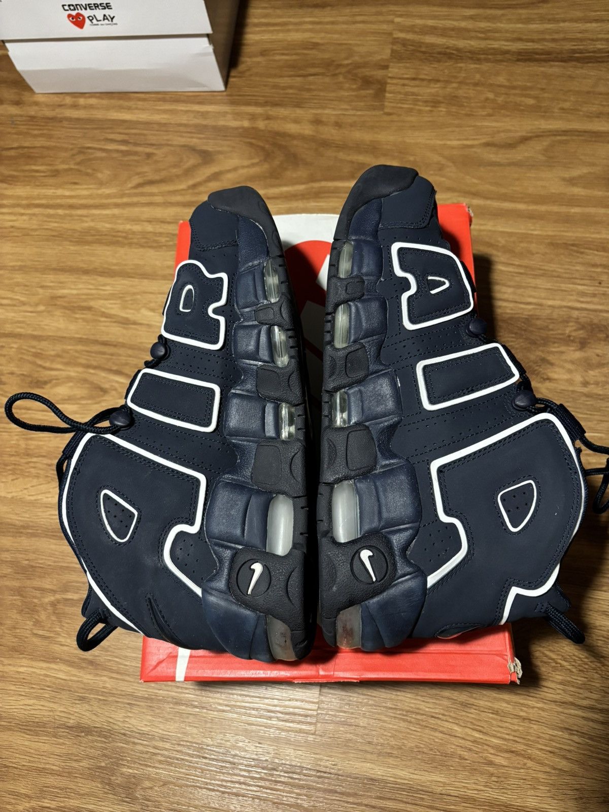Nike Nike More Air Uptempo - obsidian Size US 9 / EU 42 - 4 Thumbnail