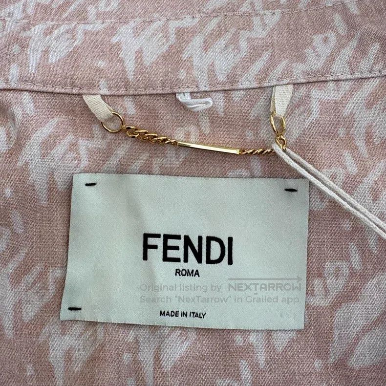 Fendi Fendi Logo Badge Washed Pocket Single-breasted Shirt - Pin Size XS / US 0-2 / IT 36-38 - 7 Thumbnail