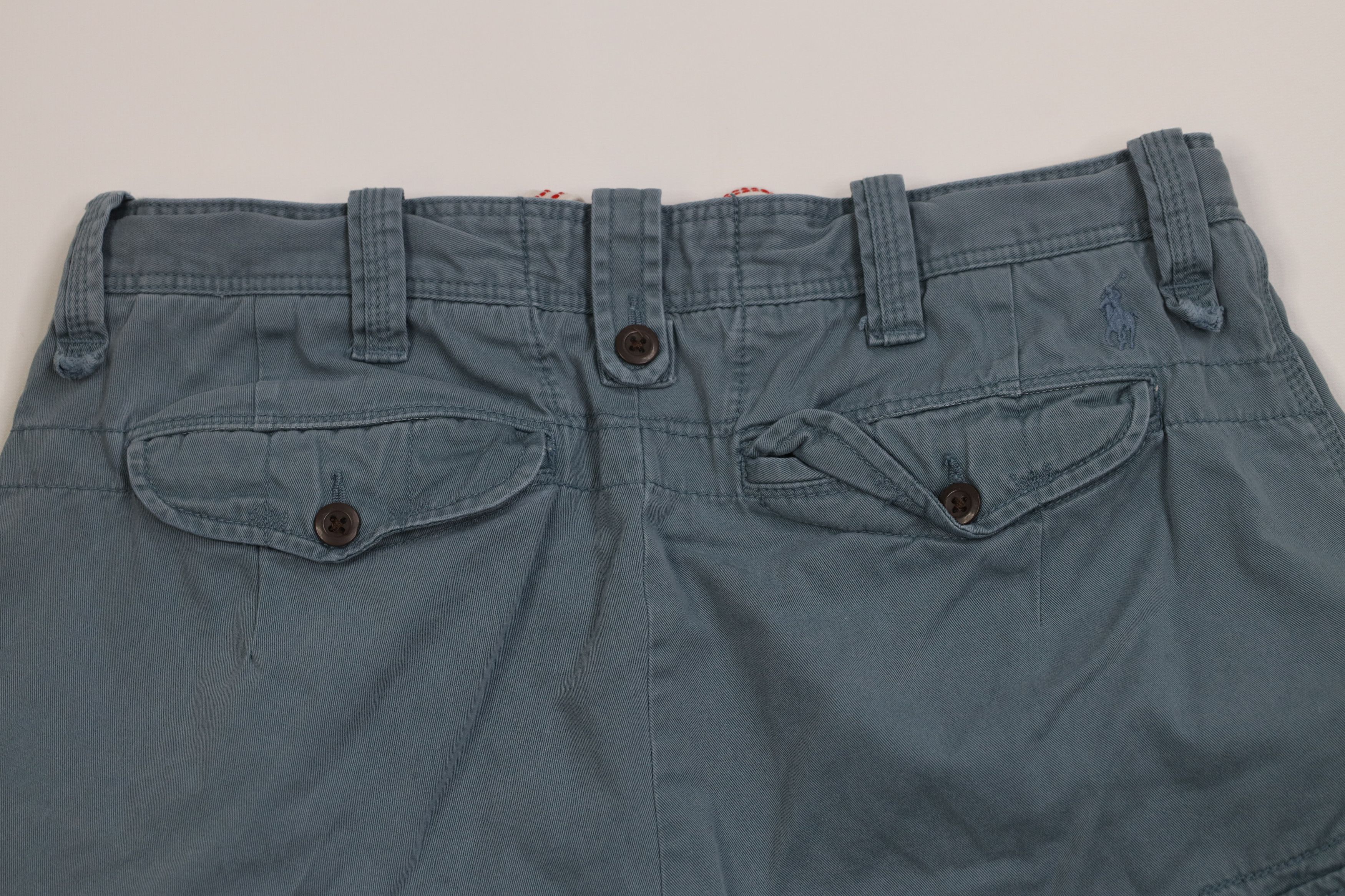 Polo Ralph Lauren Vintage 90s Ralph Lauren Stonewash Heavyweight Cargo Shorts Size US 34 / EU 50 - 10 Thumbnail