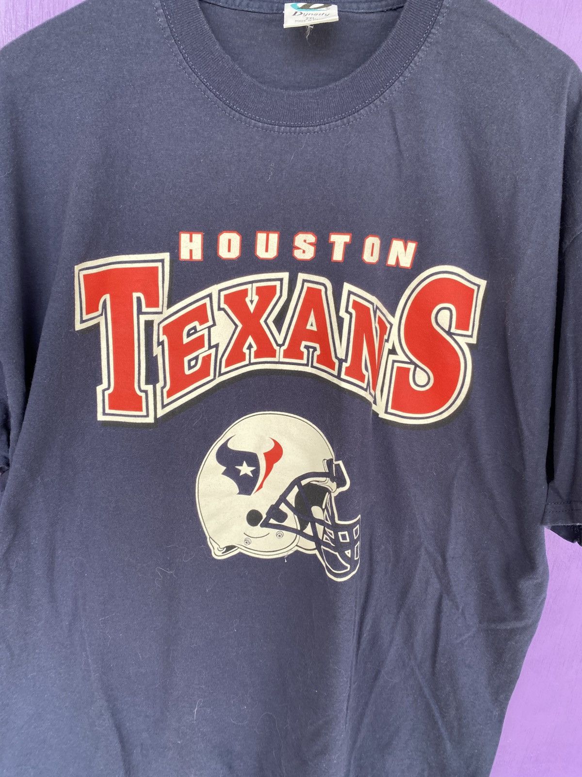 NFL Vintage 90s NFL Houston texans logo t-shirt Size US XL / EU 56 / 4 - 3 Thumbnail