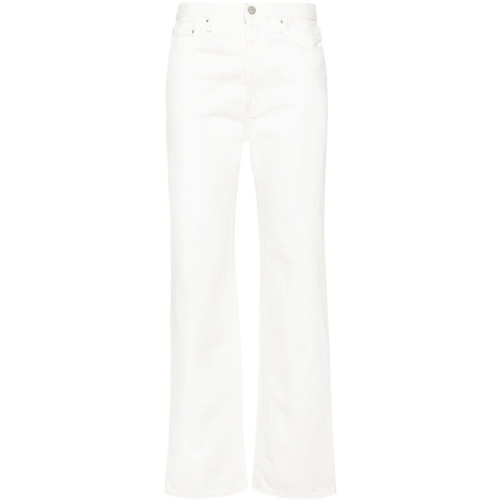 Toteme WHITE Denim - Straight-Leg Jeans