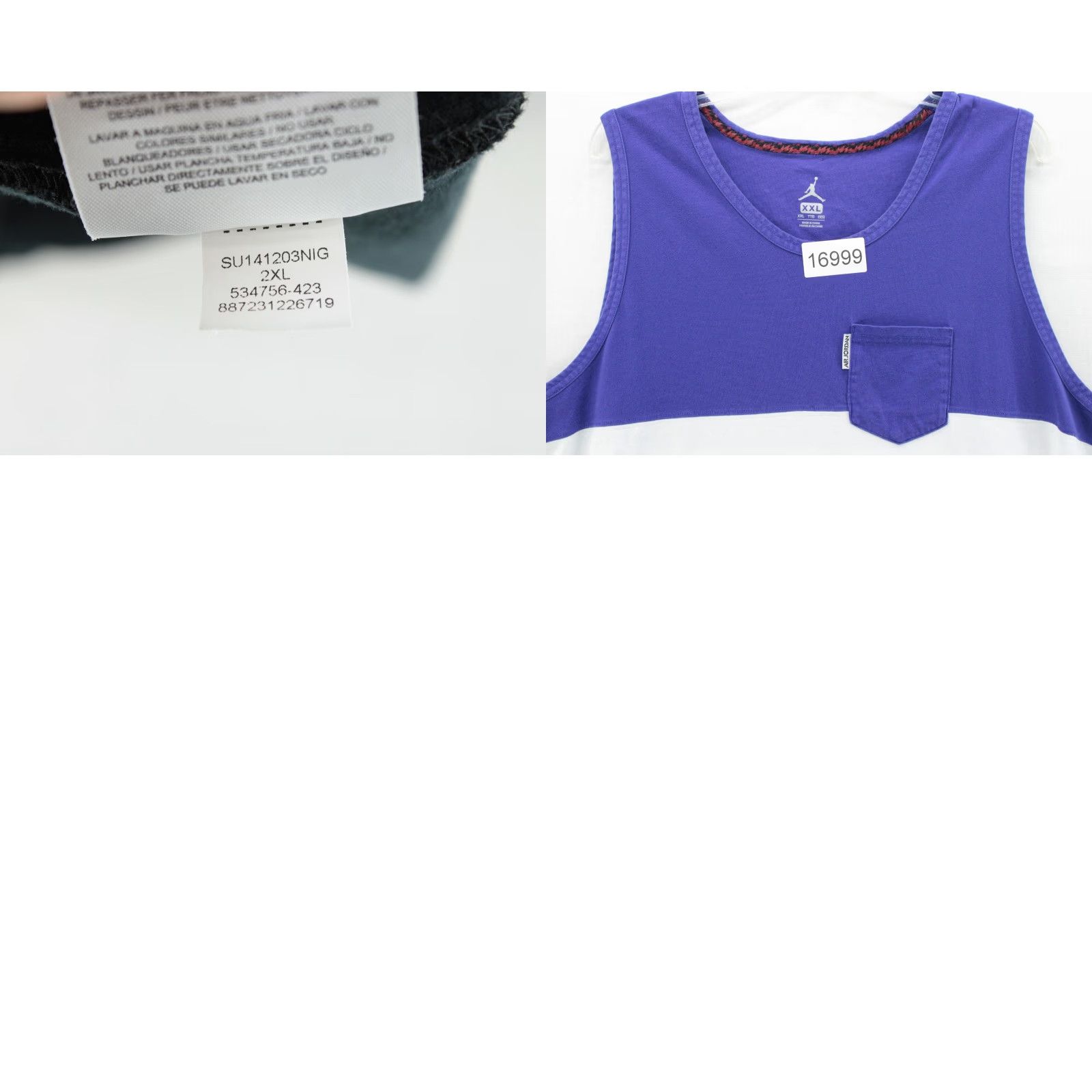 Nike Nike Air Jordan Tank Top Mens 2XL Colorblock Flight Athleisure Basketball Shirt Tank Top Nike Air Jordan Colorblock Flight Mens 2XL Color Multicolor Size US XXL / EU 58 / 5 - 8 Thumbnail