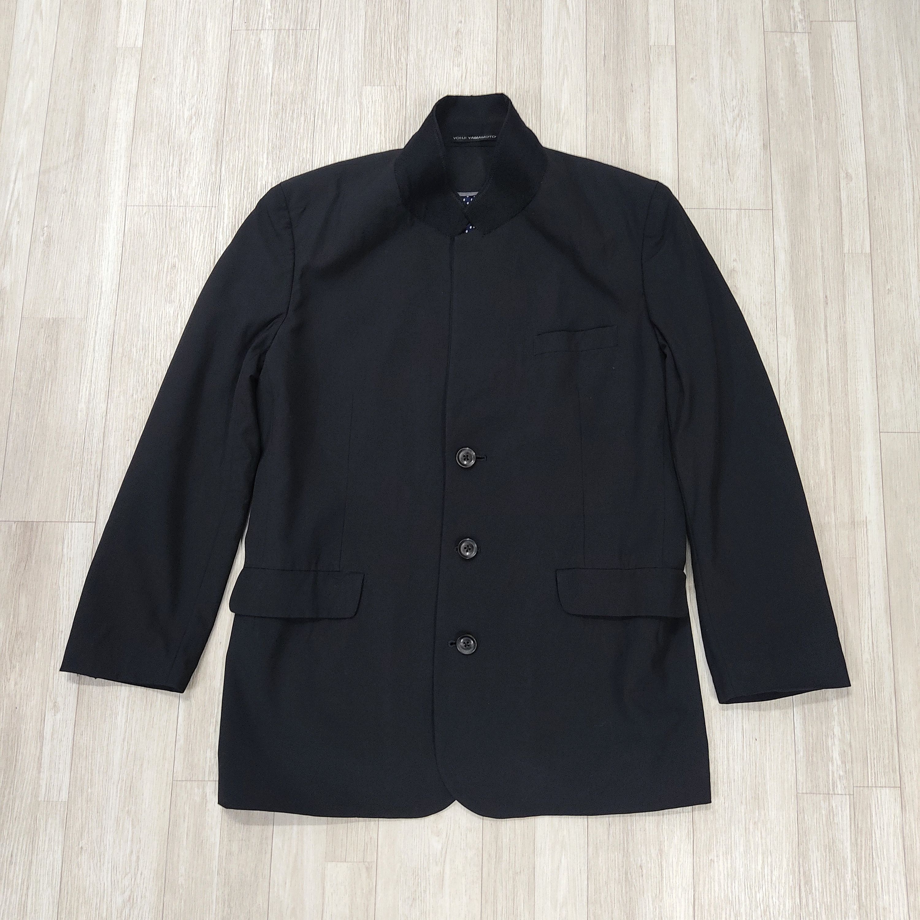 Yohji Yamamoto Vtg YOHJI YAMAMOTO Single Breasted 3 Buttons Blazer Jacket Size 42R - 7 Thumbnail