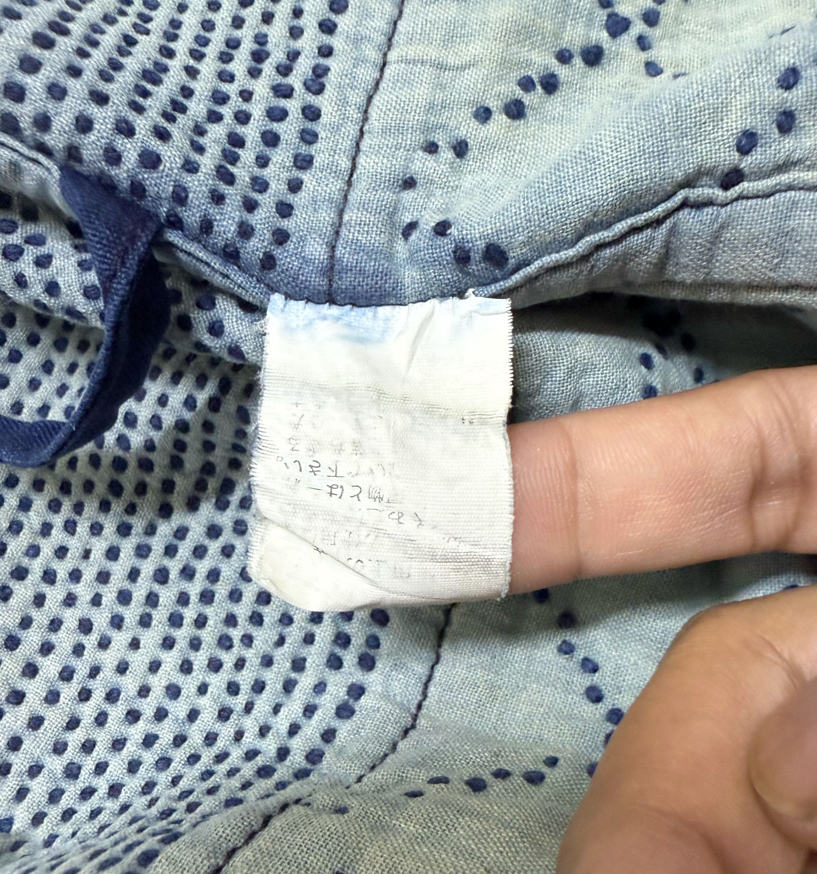 Indigo Vintage Kimono Kendo Sashiko Blue Indigo Noragi Denim Jacket Size US M / EU 48-50 / 2 - 18 Thumbnail
