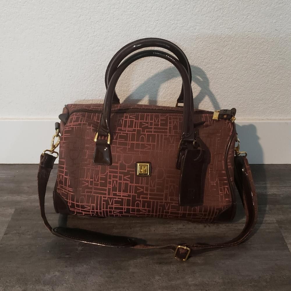 Chocolate DVF Signature Logo Duffle