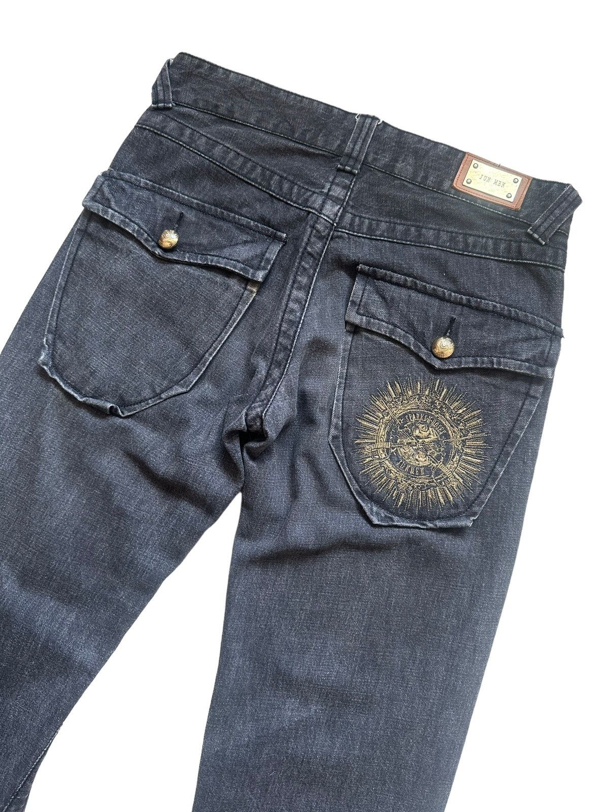 Hysteric Glamour Flare Jeans Junmen Distress Denim Low Rise Boot Cut Size US 33 - 2 Thumbnail