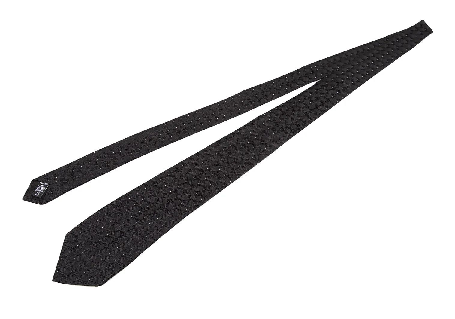 Armani Collezioni Geometric Silk Tie in Black Size ONE SIZE - 2 Thumbnail