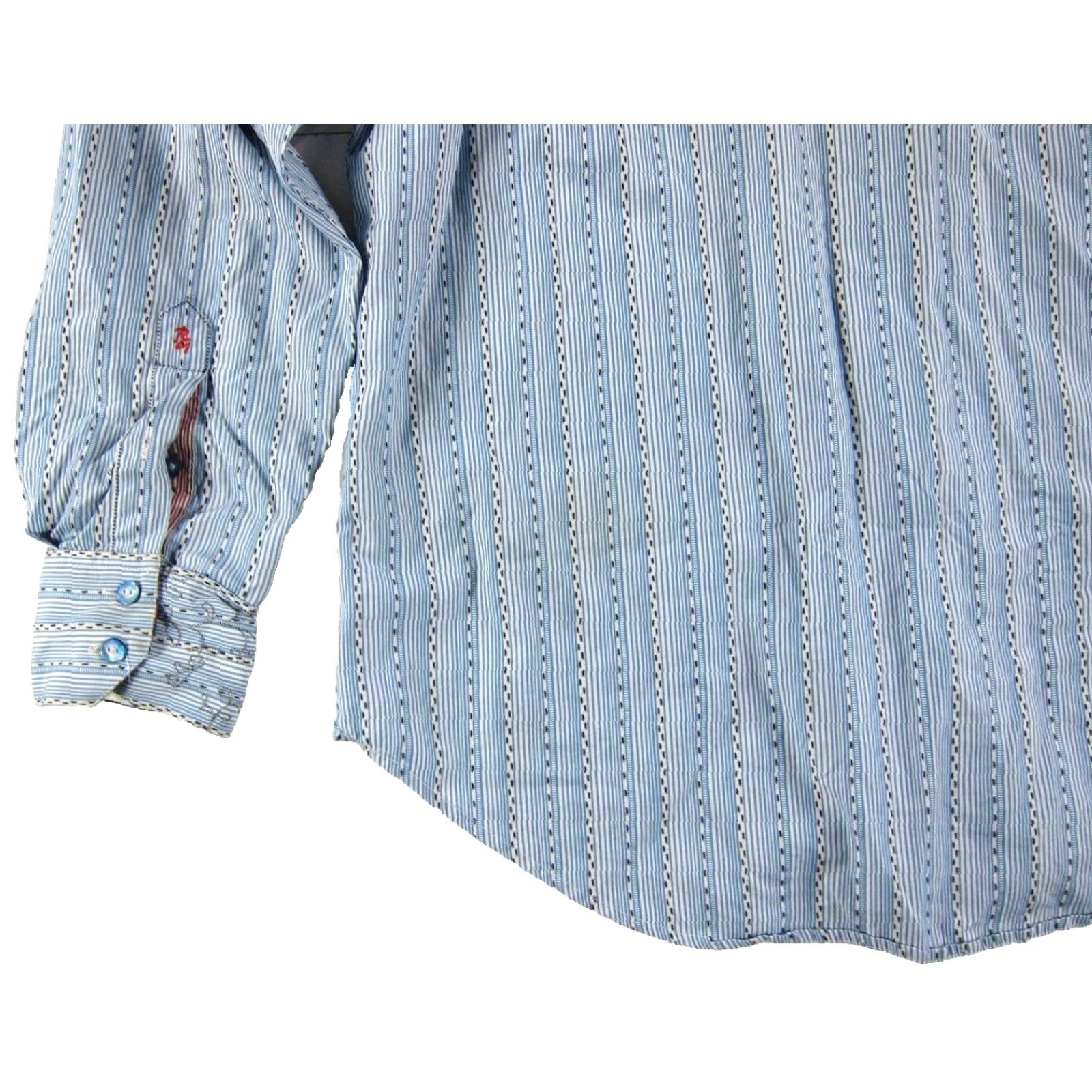 Robert Graham Robert Graham Blue Long Sleeve Button Up Shirt L Mens Size US L / EU 52-54 / 3 - 6 Thumbnail