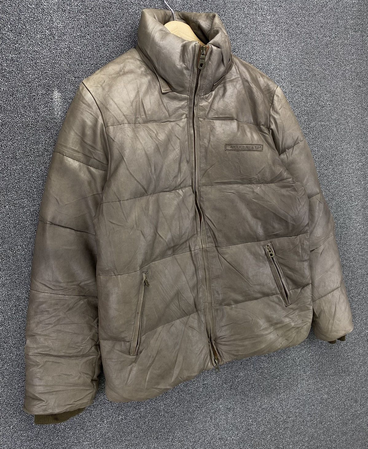 Avirex Vintage Avirex Flight Garment Leather Down Jacket Size US L / EU 52-54 / 3 - 2 Thumbnail