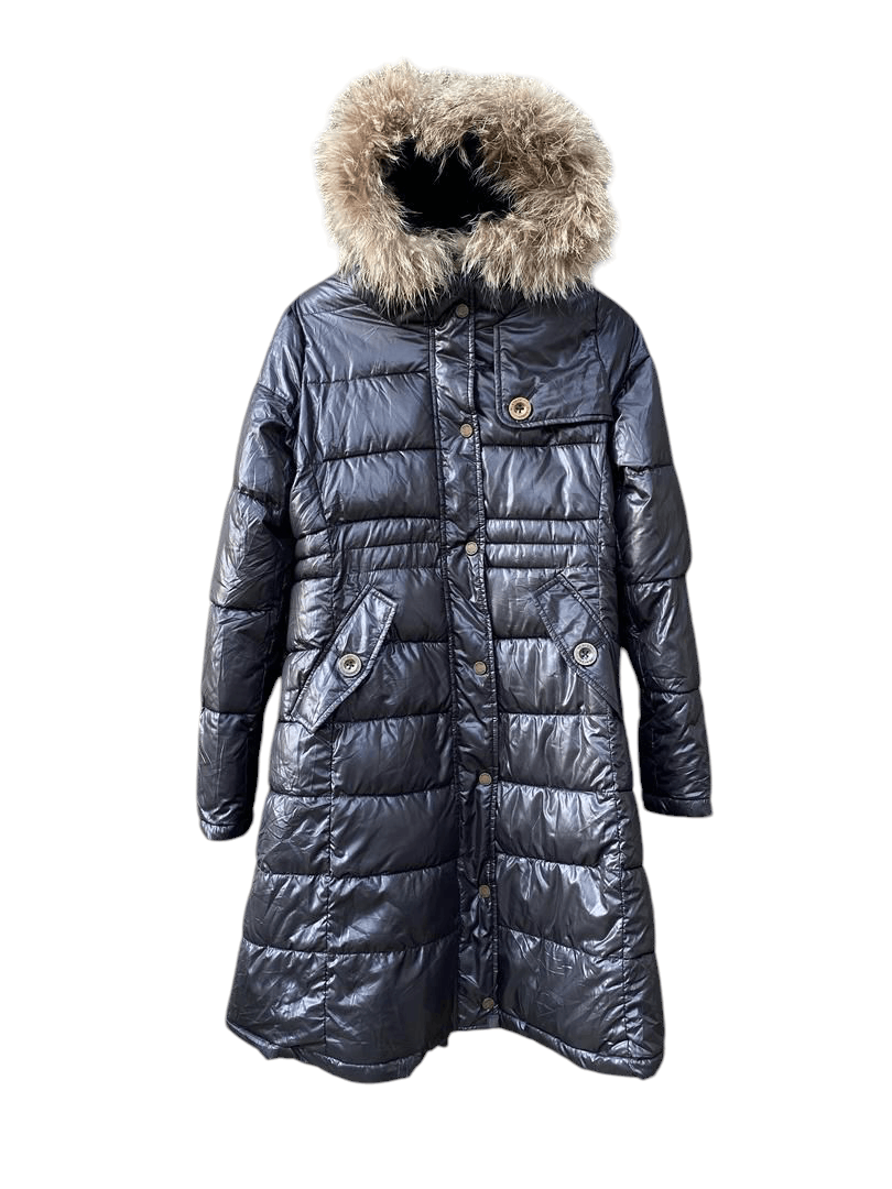Womens' Playboy Puffer Hooded Long coat
