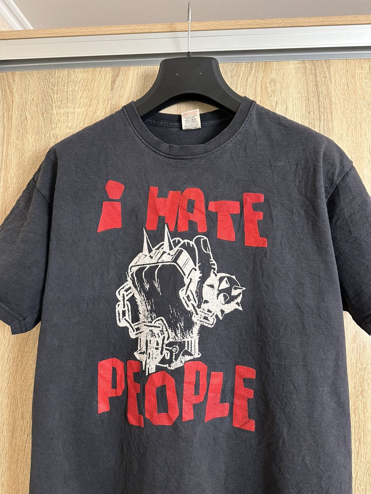 Band Tees 🔥 Anti-Nowhere League I Hate People Punk Rock Band T Shirt Size US XL / EU 56 / 4 - 2 Thumbnail