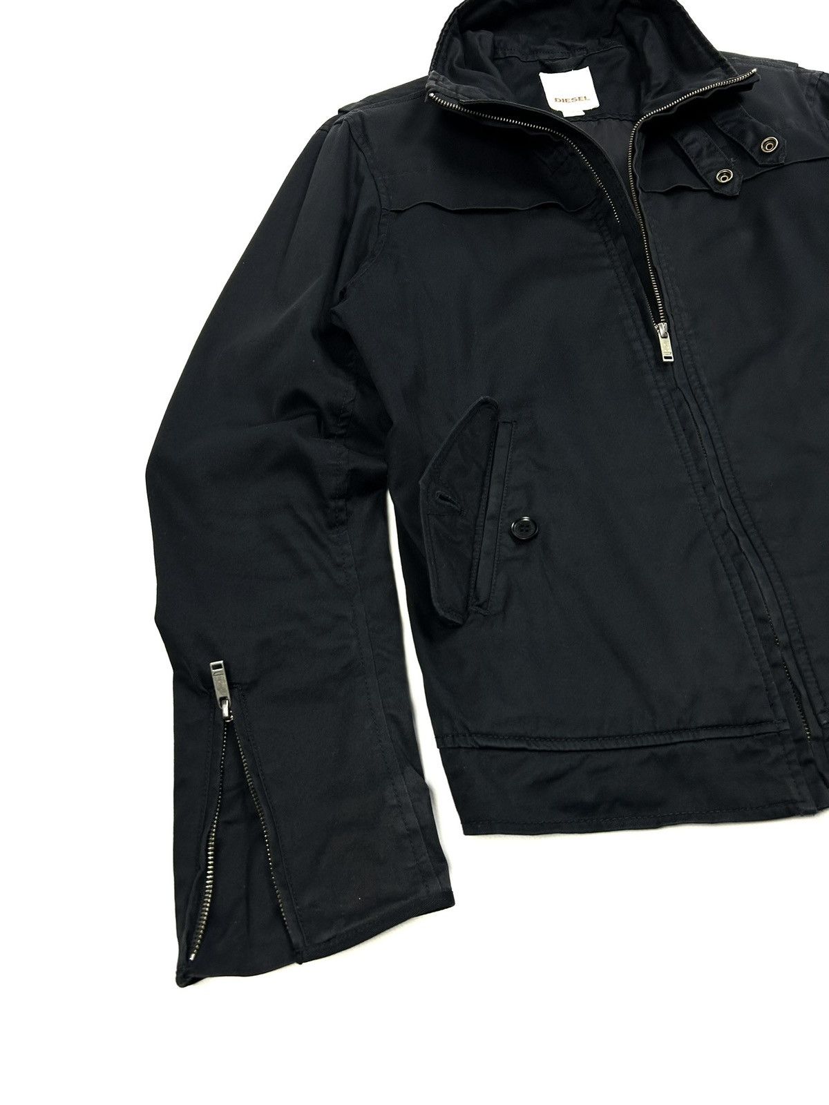 Diesel Rare Diesel Japanese Vintage Moto Jacket Men’s M Black Y2K Size US M / EU 48-50 / 2 - 7 Thumbnail
