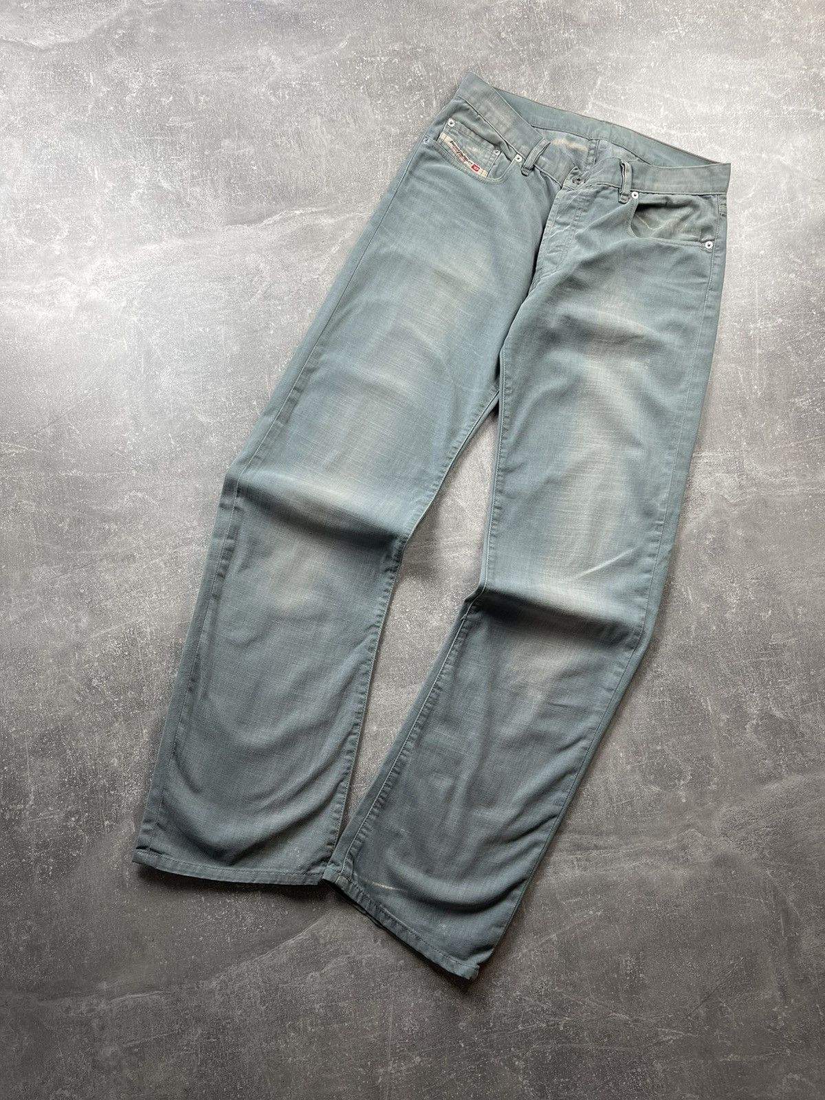 Diesel Diesel Industry Jeans – Faded Green Straight Fit Size US 33 - 5 Thumbnail