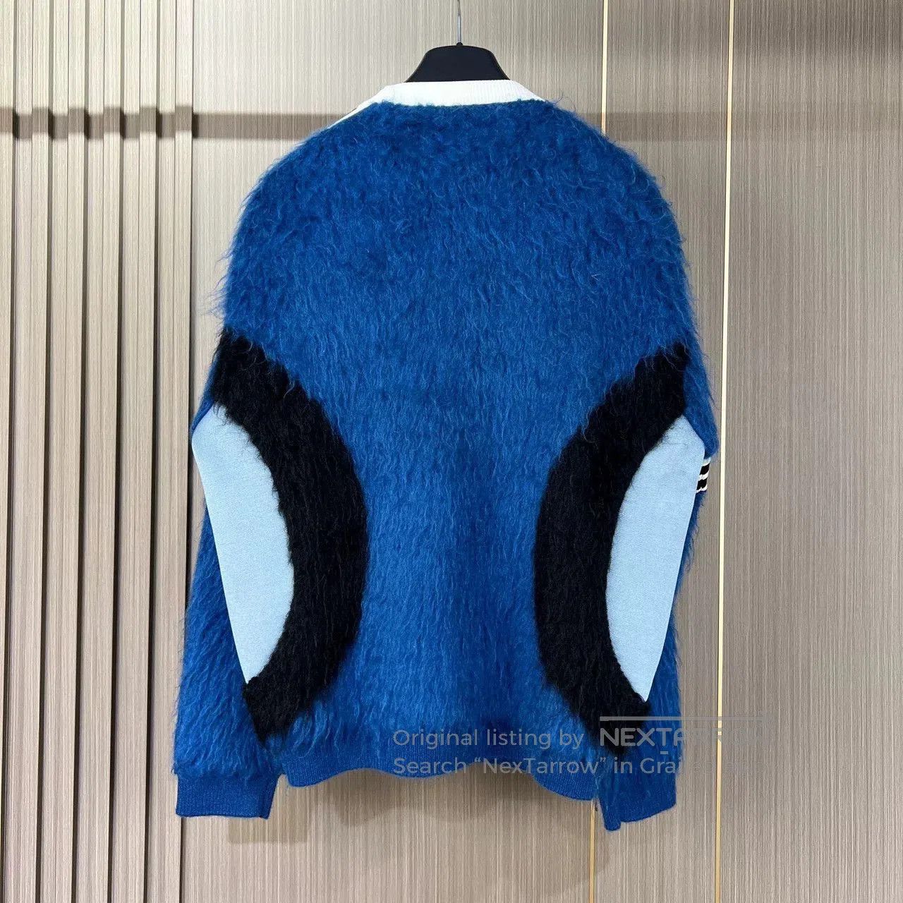 Louis Vuitton louis vuitton blue mohair sweater with patches. Size US M / EU 48-50 / 2 - 2 Thumbnail