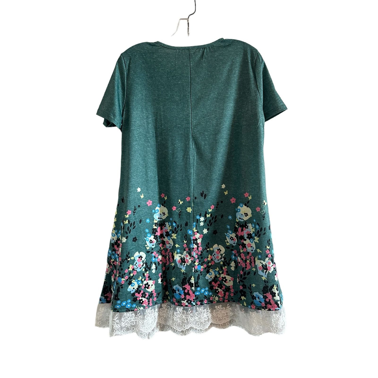 Other Short Sleeve Lace Tunic Swing T Shirt Dress with Pockets -L Size L / US 10 / IT 46 - 9 Thumbnail