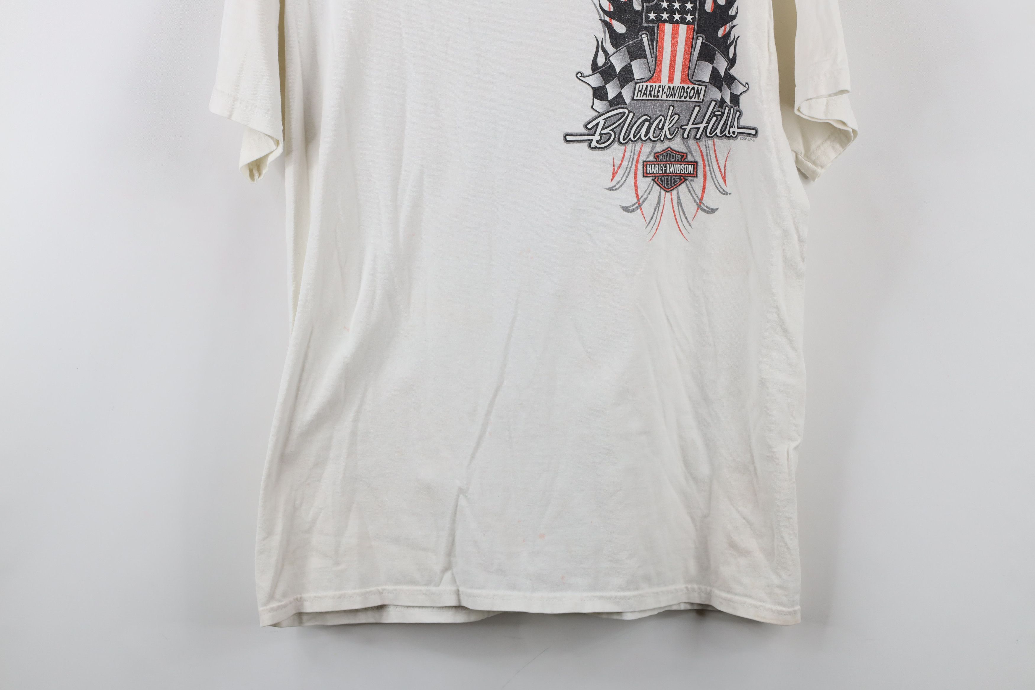 Harley Davidson × Vintage Vintage Y2K Harley Davidson Tribal Fire Flames T-Shirt Size US M / EU 48-50 / 2 - 3 Thumbnail