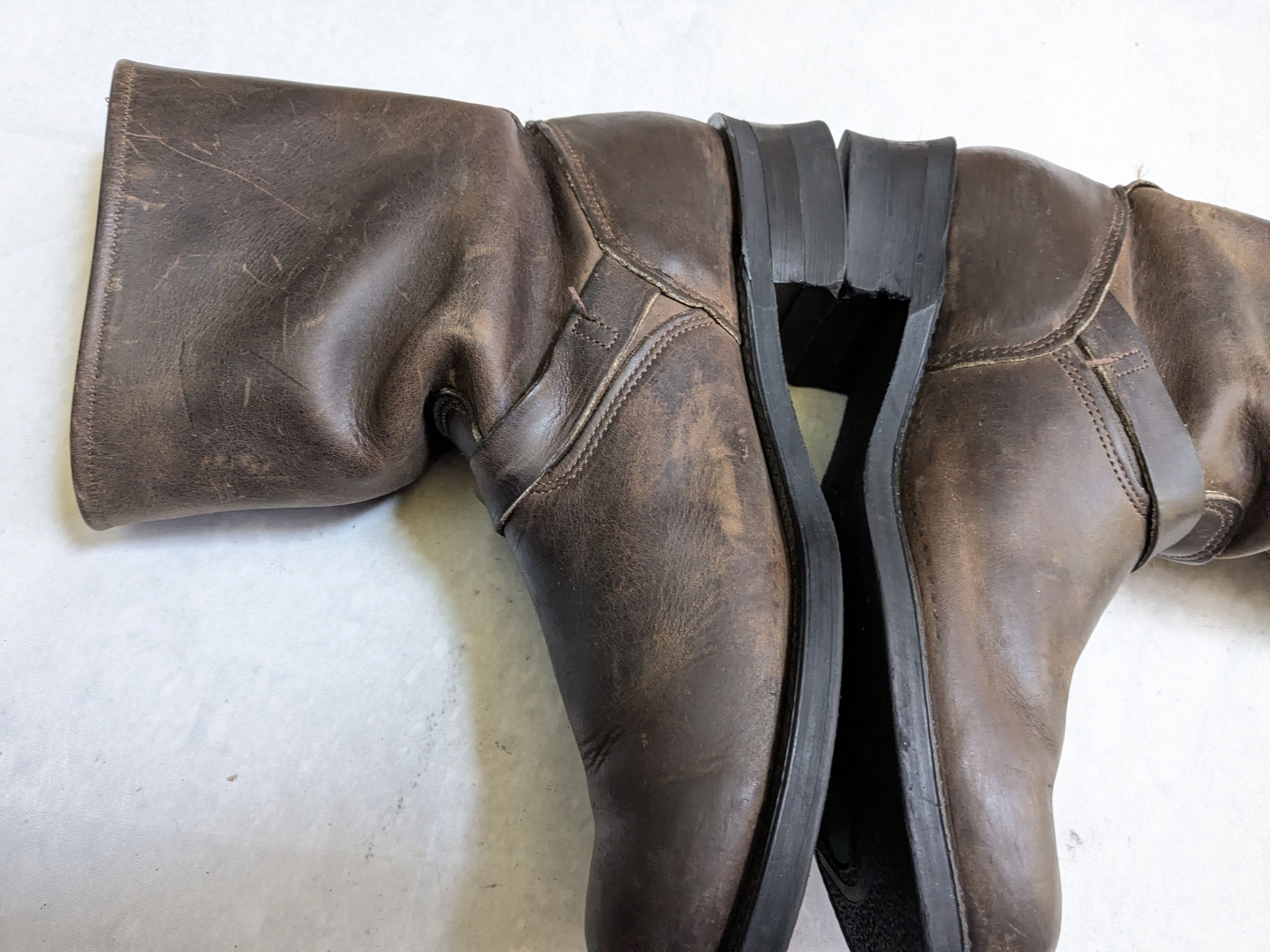 Frye Frye Engineer Boots Brown 12 M Leather Buckle Strap USA Size US 12 / EU 45 - 9 Thumbnail