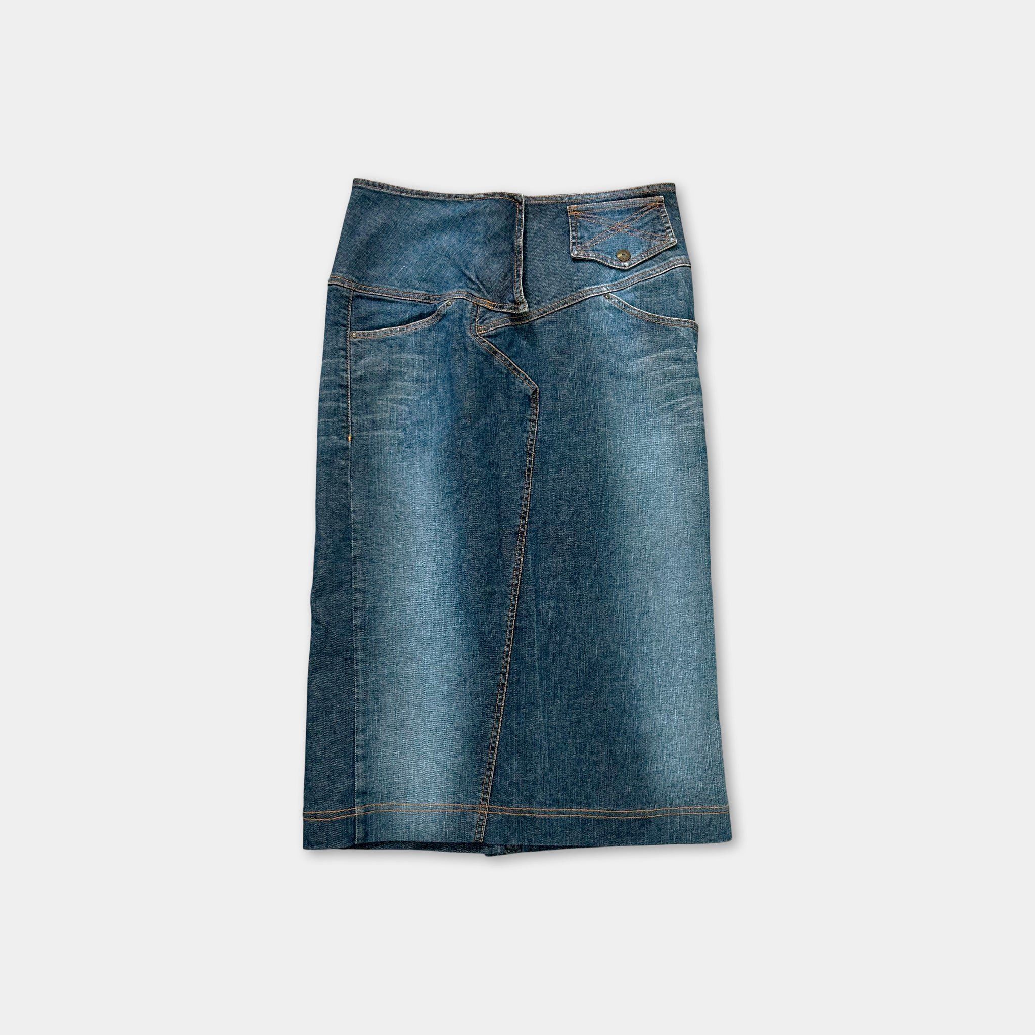 Just Cavalli Just Cavalli Vintage Asymmetric Pocket Skirt Size 30" / US 8 / IT 44 - 1 Thumbnail