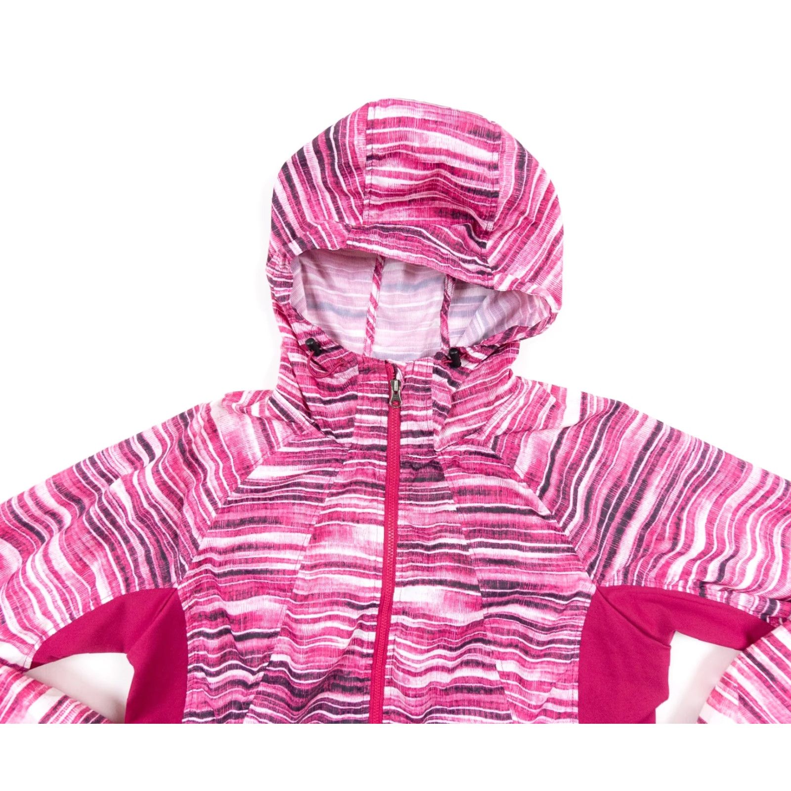 Marmot MARMOT Women's Windbreaker Jacket Full Zip Hooded Lightweight Mid-Length Pink - Size M - Regular Fit - Striped Logo Casual Outdoor Size M / US 6-8 / IT 42-44 - 2 Thumbnail