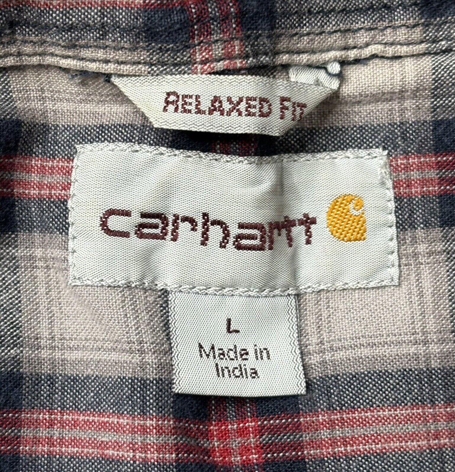 Carhartt Carhartt Flannel Shirt Men's Large Relaxed Fit Plaid Cotton Size US L / EU 52-54 / 3 - 2 Thumbnail
