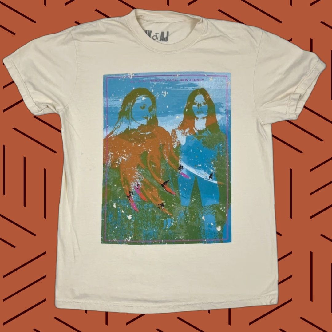 Vintage ALY & AJ Concert Graphic Tee Shirt Adult Mens Medium Brown Asbury Park NJ Size US M / EU 48-50 / 2 - 1 Thumbnail