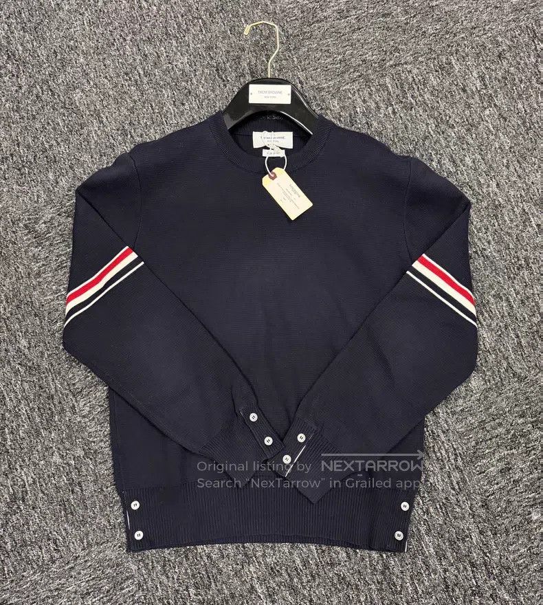 Thom Browne Thom Browne Classic Double Sleeve Badge Knit Cardigan Size US M / EU 48-50 / 2 - 3 Thumbnail
