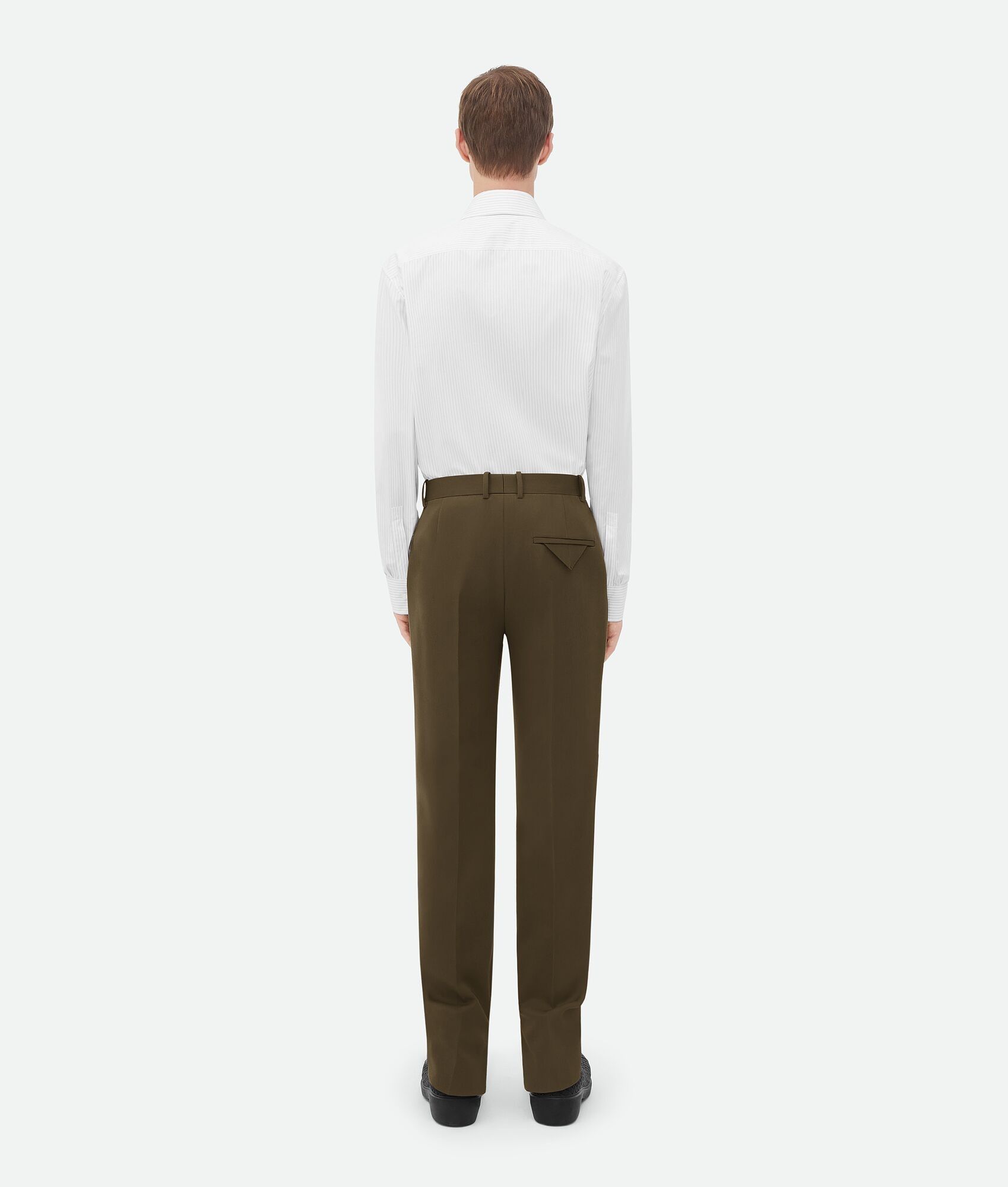Bottega Veneta o1bcso1str0925 Grain De Poudre Trousers in Liana Size US 30 / EU 46 - 3 Thumbnail