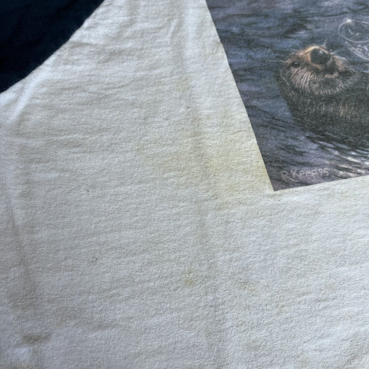 Vintage Vintage 90s You Otter Relax Wine Raglan Sleeve Baseball Tee Size US XL / EU 56 / 4 - 5 Thumbnail