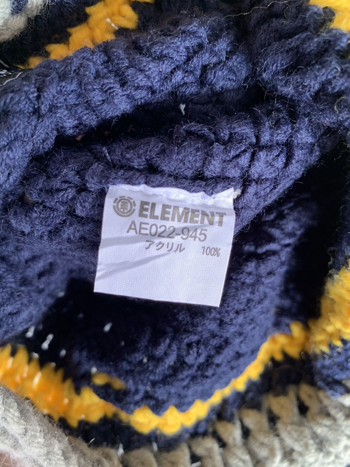 Element × Japanese Brand × Vintage Element Crowns Stripe Multicolour Knitted Hats Size ONE SIZE - 7 Thumbnail