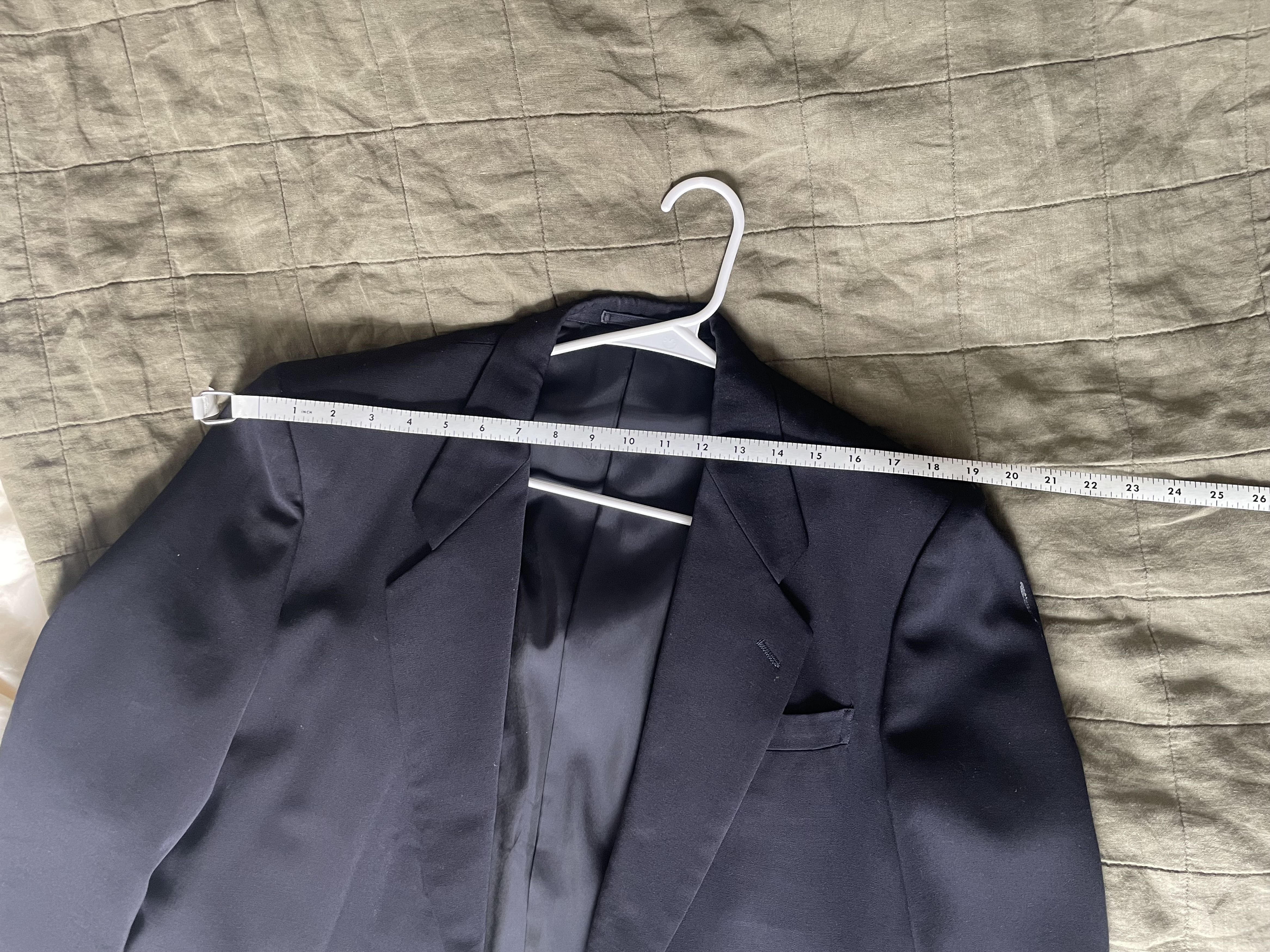 Comme des Garcons Comme des Garçons HOMME Single Button Blazer — Dark Navy Size 36S - 4 Thumbnail