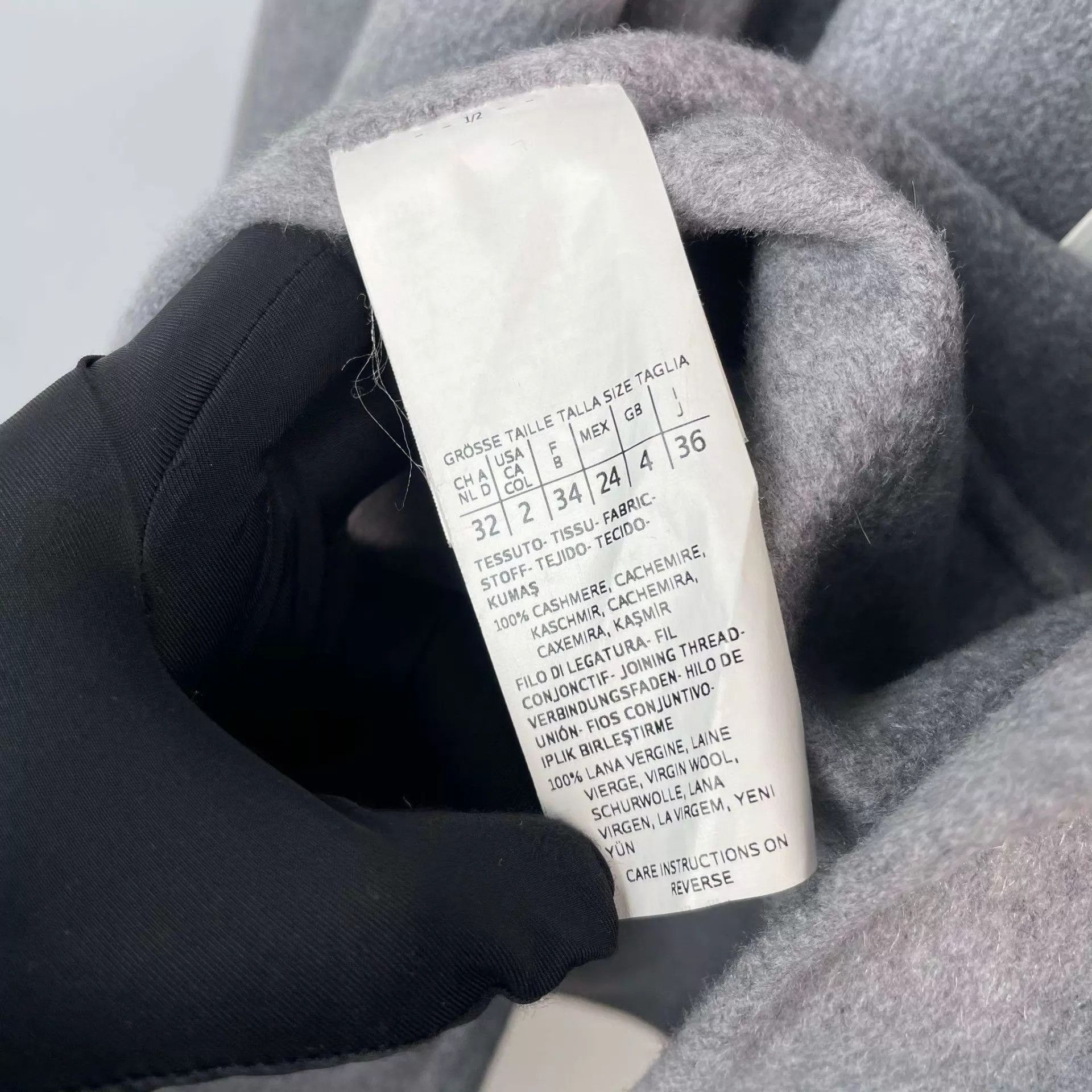 Max Mara MAXmara cashmere coat 155 gray Size XS / US 0-2 / IT 36-38 - 4 Thumbnail