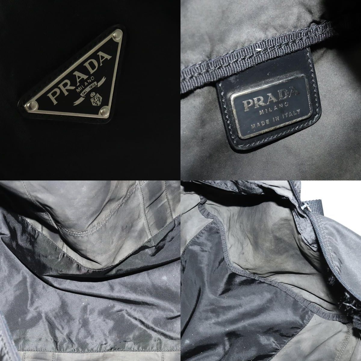 Prada PRADA Boston Bag Nylon Black Silver Size ONE SIZE - 11 Thumbnail