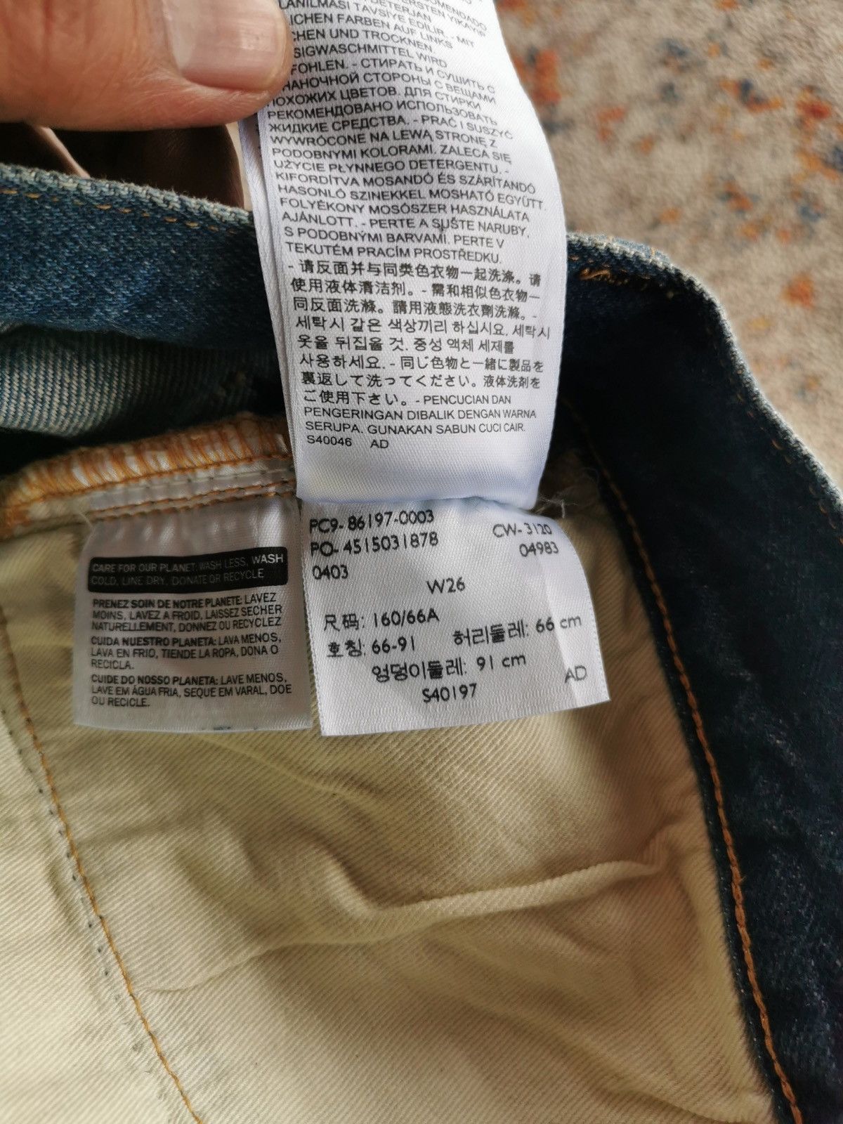 Levi's Vintage Clothing × Self Edge Lvc Levis Vintage Clothing Lot 503BXX Selvedge Denim Jeans Size US 27 - 7 Thumbnail