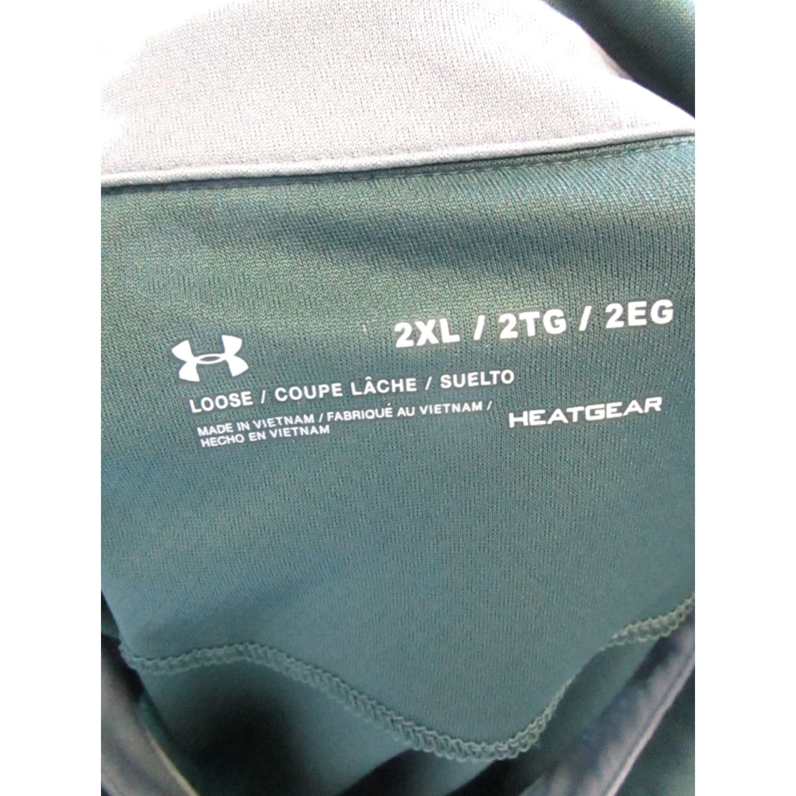 Under Armour Under Armour HeatGear Polo Shirt 2XL Green Fishing Fish Mens Size US XXL / EU 58 / 5 - 3 Thumbnail